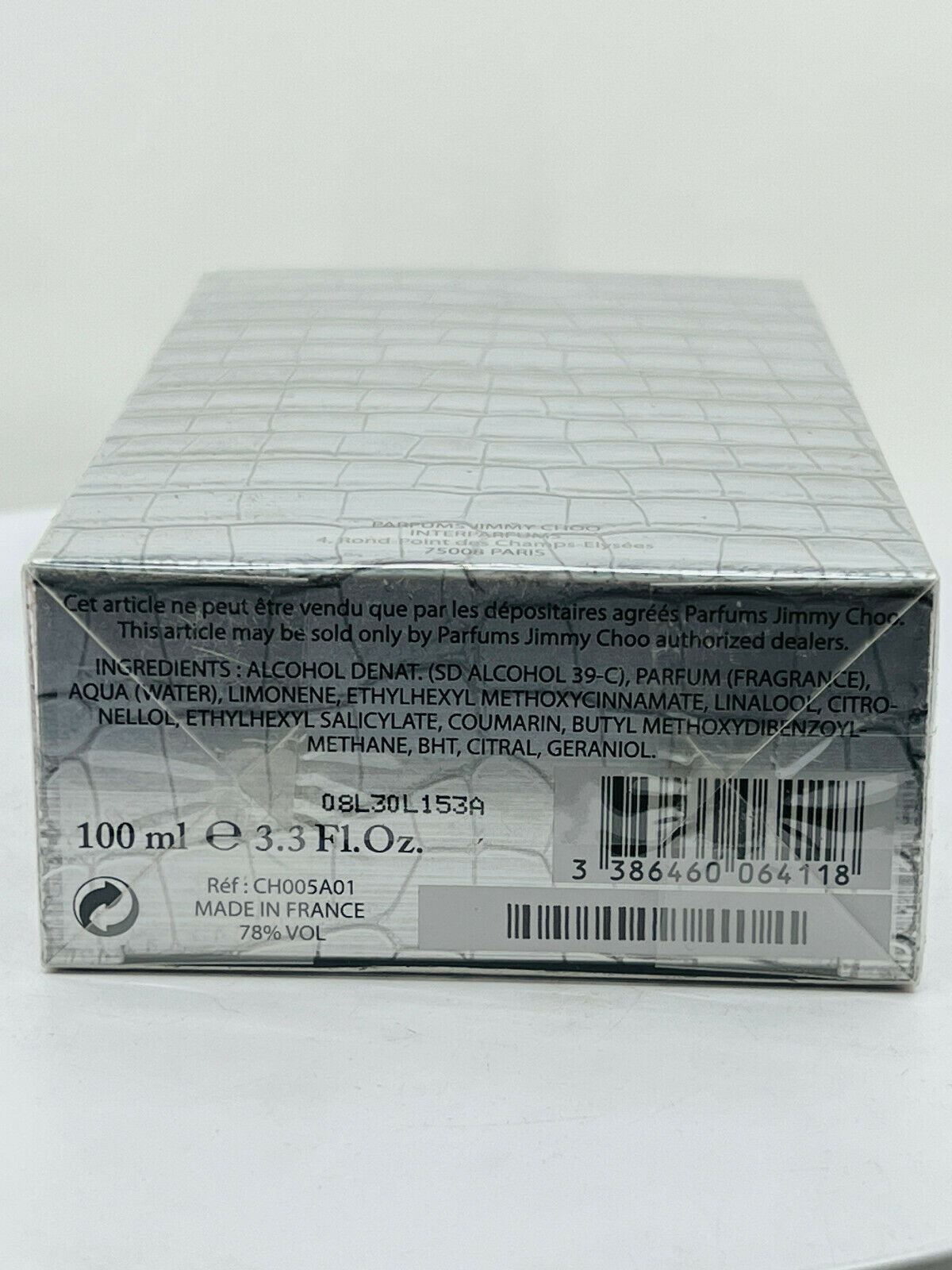 Jimmy Choo Man Cologne  3.3 EDT Cologne for Men (New In Box)