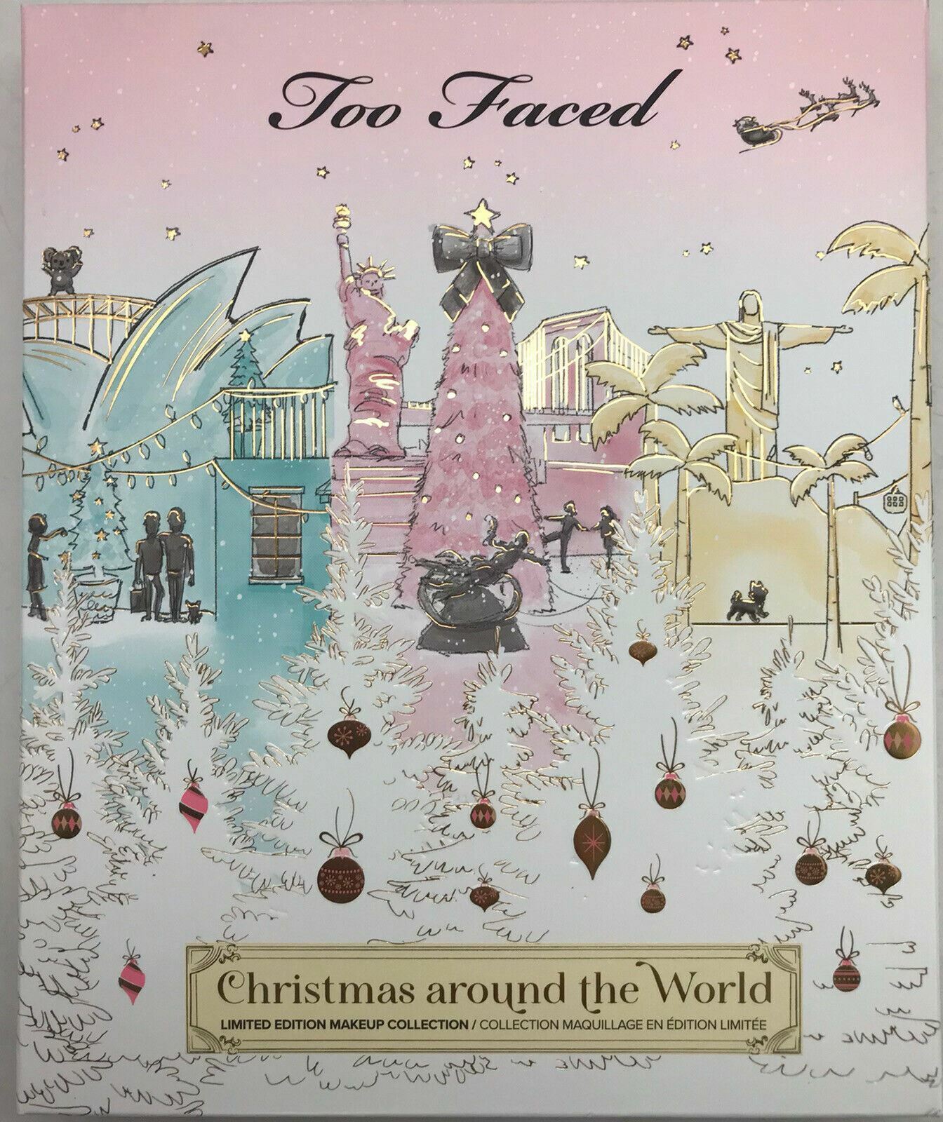 TOO FACED “Christmas Around The World” Makeup Collection Holiday Gift Set 